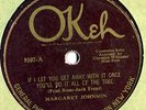 Okeh 8107 Margret Johnson w CLARENCE WILLIAMS BLUE 5