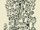 JIM FLORA JAMES FLORA 1940s ORIGINAL WOODCUT PRINT