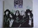 FASTER PUSSYCAT Rare SIGNED LP Vinyl + Promo 8x10 PHOTO