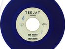 RARE SURF GARAGE 45 FROGMEN ON TEE JAY BLUE WAX  LISTEN