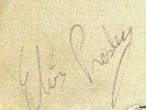 Genuine ELVIS PRESLEY Autograph Clearly Signed