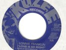LONNIE FRANKLIN   Love Is So Right  RARE Modern Soul 45