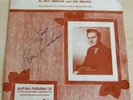 ROY ORBISON autographed signed SONG SHEET with COA