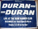 Duran Duran-Giant Concert Poster-Rum Runner Club-1981