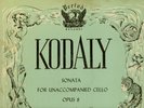 JANOS STARKER Kodaly Solo Cello Sonata Period SPLP 510