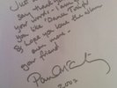 PAUL MCCARTNEY 'DANCE TONIGHT' UNIQUE *SIGNED* LETTER