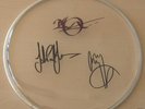 LED ZEPPELIN autographed signed DRUM SKIN w/COA