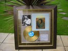 B.B.KING WITH GIBSON, FRAMED GOLD DISC, SIGNED LTD.ED.