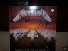 METALLICA SIGNED PUPPETS LP INC CLIFF BURTON BAND RARE