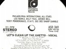 PHIL. INT. ALL STARS b/w MFSB - CLEAN UP THE GHETTO 12