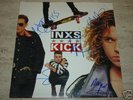 Signed INXS Vintage Kick LP Album x6 & COA w/ HUTCHENCE