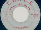 SERENADERS I wrote a Letter 45rpm 1958 Chock [LISTEN]