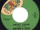 Fortson & Scott 1968 Pzazz 45rpm Sweet Lover