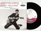 TRES RARE EP :  HALLYDAY écrit  HALLIDAY  ( 1ère poch )