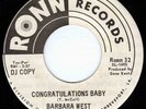 Barbara West - Congratulations Baby - Northern Soul