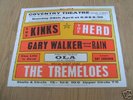 The Kinks + The Herd 1968 UK Concert Poster
