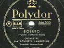 2-Set RAVEL conducts RAVEL 78rpm Polydor 566030/1Bolero