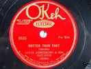 LOUIS ARMSTRONG HOT 5 RACE OKEH 8535 - E+ COPY