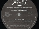 Jesse Saunders On and On Jes Say Black Label Rare