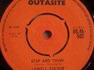 Lowell Fulsom Stop & Think 1966 Outasite 45 near Mint