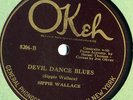 Okeh 8206 in E KING OLIVER w SIPPI WALLACE Devil Dance
