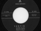 CLASSIC SURF / ROCK & ROLL 45  BEACH BOYS ON  X  LISTEN