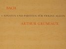 Arthur GRUMIAUX PLAYS BACH'S 6 SONATAS PARTITAS -MINT
