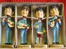 BEATLES Car Mascots Bobb'n Head Nodders w/Box  1964