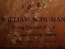FIRST RECORDING WILLIAM SCHUMAN STRING QRT3 Record78rpm
