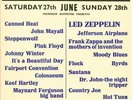 LED ZEPPELIN PINK FLOYD ZAPPA 1970 UK FLYER HANDBILL