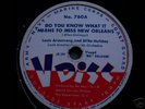 BILLY HOLIDAY LOUIS ARMSTRONG LIVE V DISC Record 78 rpm