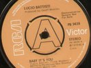 LUCIO BATTISTI baby it's you UK PRESS - RCA 1979 demo