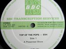 BBC TRANSCRIPTION TOP OF THE POPS LP BOWIE POLICE CLIFF