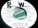 NORTHERN SOUL TONY MICHAELS PROMO GOLDEN WORLD LABEL