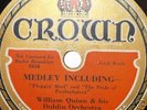 CROWN WILLIAM QUINN & HIS DUBLIN ORCH IRISH REEL 78RPM