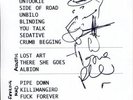 BABYSHAMBLES SIGNED SET LIST - W/COA - PETE DOHERTY