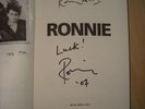 RONNIE WOOD-ROLLING STONES-SIGNED 1/1 HB BOOK 