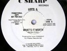 Rare Lotti G What's It Worth On C Sharp Promo Boogie