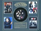 INXS FRAMED PHOTO RECORD COLLAGE - MUSIC LEGENDS