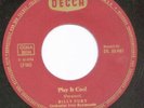 billy fury-play it cool- german  1960`s press