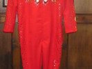 ELVIS JUMPSUIT POWDER BLUE DESIGN ON RED NEW SIZE 46