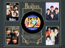 BEATLES FRAMED PHOTO RECORD COLLAGE - MUSIC LEGENDS