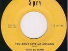 Rockabilly 45-GENE La MARR  & Blue Flames on SPRY  HEAR