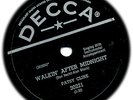 PATSY CLINE 1957 78 Walkin’ After Midnight. (Nice EE-)