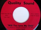 ANNA RAYE 45 WILL YOU LOVE MY CHILD, RARE SOUL FUNK