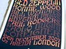 Ahmet Ertegun Tribute poster, Led Zeppelin O2 Concert