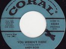 DOO-WOP - ANDY ROSE - YOU WEREN'T THERE - CORAL -HEAR