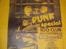 SEX PISTOLS ,CLASH ANARCHY IN UK 100 CLUB 20TH SEPT 19