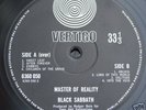 BLACK SABBATH MASTER OF REALITY VERTIGO SWIRL LP N/MINT