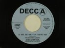 RONNIE JAMES REINCARNATION psych 45 THIS THE ONLY LIFE